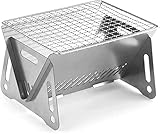 Mini Klappgrill BBQ Gills Tragbarer Edelstahl Barbecue Grilll und Outdoor...