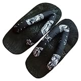 YCZHD Herren Japanische Traditionelle Sandalen Geta Wooden Clogs Kimono Schuhe Clogs Flip...