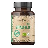 Bio Vitalpilze Mix – 120 Kapseln – 7 Vitalpilze – Reishi – Chaga – Shiitake –...