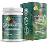 Health Pyramid Magnesium Citrate Tablets 1300 Mg High Potency Magnesium Supplements for...