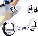 Balance Skateboard Erwachsene Doppelrad Roller | Boardless Skateboard mit PU-Rädern |...