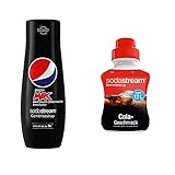 SodaStream Sirup Pepsi Max - 1x Flasche ergibt 9 Liter Fertiggetränk, Cola free 440 ml &...