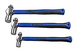 US PRO B1665 3-teiliges Kugelhammer-Set, 8 16 907 g TPR-Griff