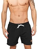 Urban Classics Herren Badehose Block Swim Shorts blk, XL