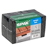 SPAX Terrassen-Pads aus Gummigranulat, 20 St., 100 x 100 x 8 mm - 4001001000089