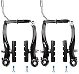 RUJOI Fahrrad Bremsen Set V-Brake Universal Fahrradbremsen-Set Vordere und Hintere MTB...