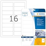 HERMA 4515 Namensetiketten ablösbar, 20 Blatt, 88,9 x 33,8 mm, 16 pro A4 Bogen, 320...