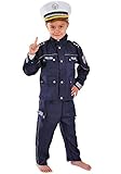 Polizei Kinder Kostüm 110-116 für Fasching Karneval Polizist