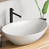 VMbathrooms Premium Waschbecken Oval mit Lotus-Effekt | Aufsatzwaschbecken für das...