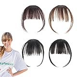 Gefälschter Pony - 4 Stück vordere Haarteile für Frauen,Hair Wispy Bang Fringe mit...