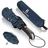 LOGAN & BARNES Regenschirm sturmfest bis 140 km/h - Taschenschirm mit...