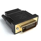 JAMEGA - HDMI auf DVI Adapter | DVI auf HDMI Adapter - HDMI A Buchse - DVI...