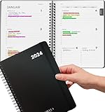 Terminplaner 2024, Kalender 2024 Buchkalender A5 - Minimalistischer Planer 2024...