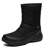 SHULOOK Winterschuhe Herren Wasserdicht Winterstiefel Warm Gefüttert...