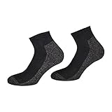 TippTexx24 4 Paar Kurze antibakterille Silber Socken mit Anti-Loch-Garantie (Sneakersocken...