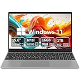 15.6'' Laptop Computer,16GB DDR4 1TB SSD,Quad-Core Celeron N5095 CPU(Bis zu...