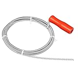 Nirox Rohrreinigungsspirale 3 m x 5 mm - Rohrspirale ideal für das Entfernen von Haaren -...