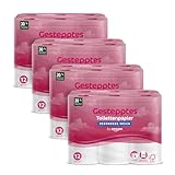 by Amazon Toilettenpapier, 4-lagig Gestepptes, Besonders Weich, 48 Rollen (12 Rollen, 4-er...