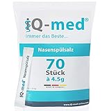 Nasenspülsalz von iQ-med® | 70 Stück zu 4,5g | 315g | Salz für Nasendusche