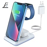 ZUBARR Faltbare 3 in 1 kabellose Ladegerät,Travel Wireless Charger für iPhone...