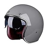 Vintage Jet-Helm · Motorrad-Helm Roller-Helm Scooter-Helm Moped Mofa-Helm...