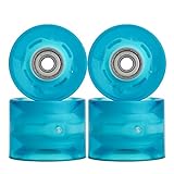 NONMON Cruiser Skateboard Rollen 60mm 78A mit Kugellager 608ZZ ABEC-9, Weich LED...