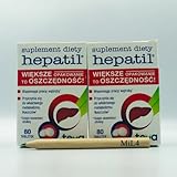 2x Hepatil 80 Tabletten - trägt zur ordnungsgemäßen Fettstoffwechsel bei, MiL4...