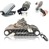 Carbofy® Key Organizer Multi-Tool aus echtem Carbon I Schlüssel Organizer Etui,...