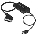 uhddadi Scart auf HDMI Konverter, Scart auf HDMI Adapter Video Audio Wandler HD...