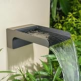 Aquadock 304 Edelstahl Outdoor Garten Wasserfall Auslauf, Wasserbrunnen Spillway Made...