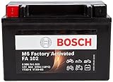 Bosch FA102 - AGM-Motorradbatterie - 12V 120A 8Ah - Geeignet für Motorräder,...