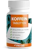 Koffeintabletten 365x - 200 mg Koffein pro Tablette - optimal hochdosiert - laborgeprüft...