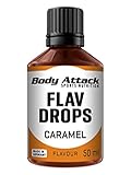 Body Attack Flavdrops zuckerfreie Aromatropfen Vegan ohne Aspartam Karamell 50...