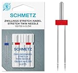 SCHMETZ Nähmaschinennadel | 2 Zwillings-Stretch-Nadeln 4,0/75 | 130/705 H-S ZWI...