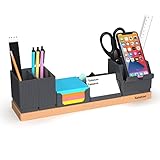 Yanavee Schreibtisch Organizer Tischorganizer Holz Büro Organizer Einstellbaren...