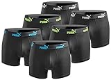 PUMA Boxershort 6er Pack Herren Basic Black Limited Edition - New Triple Black - Gr. L