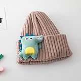 Yannaky Kinder Wintermütze Winter Cartoon Dinosaurierhut Cap Wärme Strick Jungen Hut...