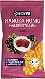 HOYER Manuka Honig Halspastillen Cassis Bio mit Propolis - Mit echtem...