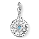 Thomas Sabo Damen Charm-Anhänger Kompass Reise Charm Club 925 Sterling Silber 1228-405-17