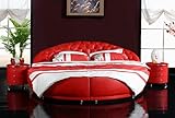 JVmoebel Rundbett Chesterfield Designer XXL Betten Rund Bettgestell Ehebett...