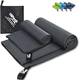 HiiPeak Mikrofaser Handtuch 2 Stück (160cmx80cm + 80cmx40cm) microfaser...