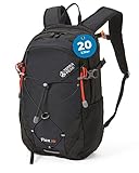 Terra Peak Wanderrucksack 20L Damen Herren Flex 20 Erwachsene schwarz klein -...