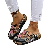 Onsoyours Clogs Damen Hausschuhe Gartenschuhe Sommer Freizeit Slides Sandalen...