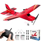 HAWK'S WORK Ferngesteuertes Flugzeug, 2 CH 2,4 GHz RC Flugzeug, RTF Cessna für Kinder und...