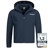 Kirkjubøur® Hestur Herren SOFTSHELLjacke 10.000 mm Wassersäule mit Kapuze und...