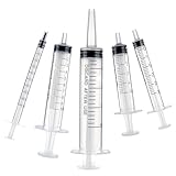 Amabro Kunststoffspritze für Flüssigkeit, 5 Stück (1 ml 3 ml 5 ml 10 ml 20 ml)...