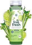 LiveFresh BIO Selleriesaft Kaltgepresst | 97% Selleriesaft, 3% Limettensaft | Ohne...