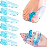 6 Stück Hallux Valgus Zehenspreizer - Zehen Schiene für Damen & Herren - Ballenschutz...