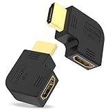 VCELINK 8K HDMI Winkelstecker, HDMI 90 und 270 Grad Winkel, HDMI 2.1 Kabel Abgewinkelt...