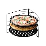 Chef Pomodoro Pizzablech – Pizzablech Rund – Pizza Blech – 3er Set -...